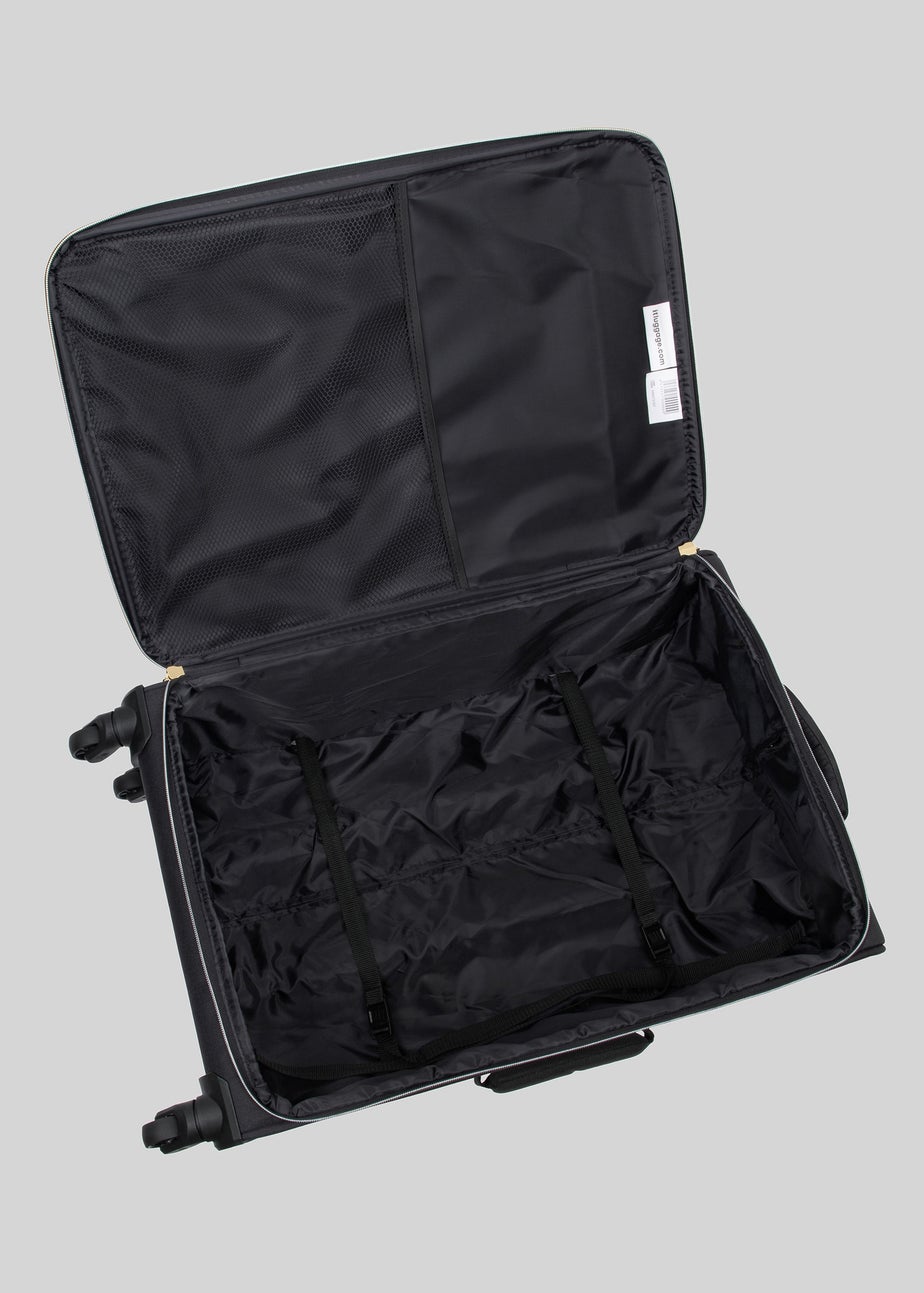 IT Luggage Ravishing Black Soft Suitcase