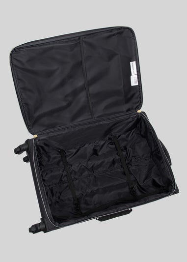 IT Luggage Ravishing Black Soft Suitcase
