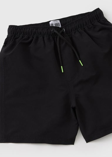 Boys Black Swimming Shorts (7-15yrs)