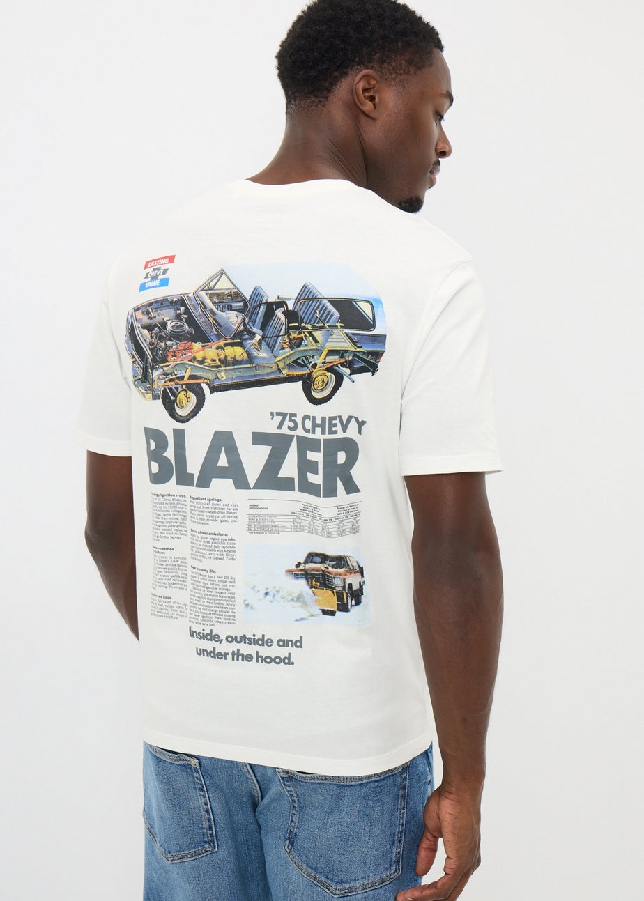 White Chevy Printed T-Shirt