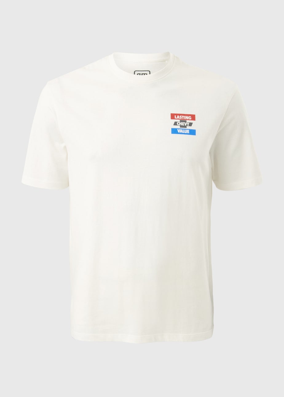 White Chevy Printed T-Shirt