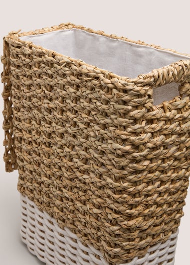 Neutral Woven Laundry Basket