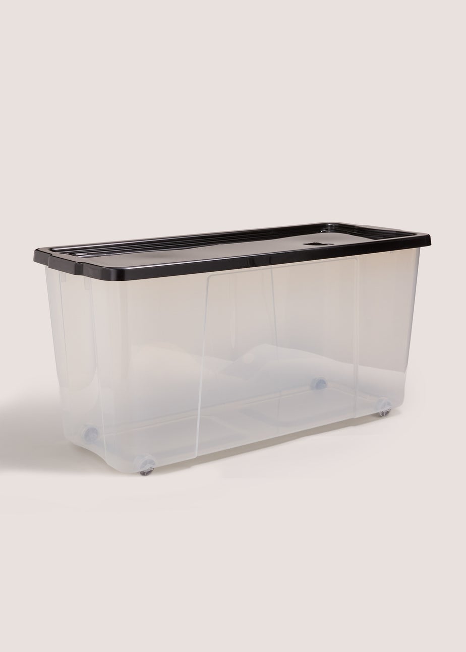 Black Wheeled Storage Box