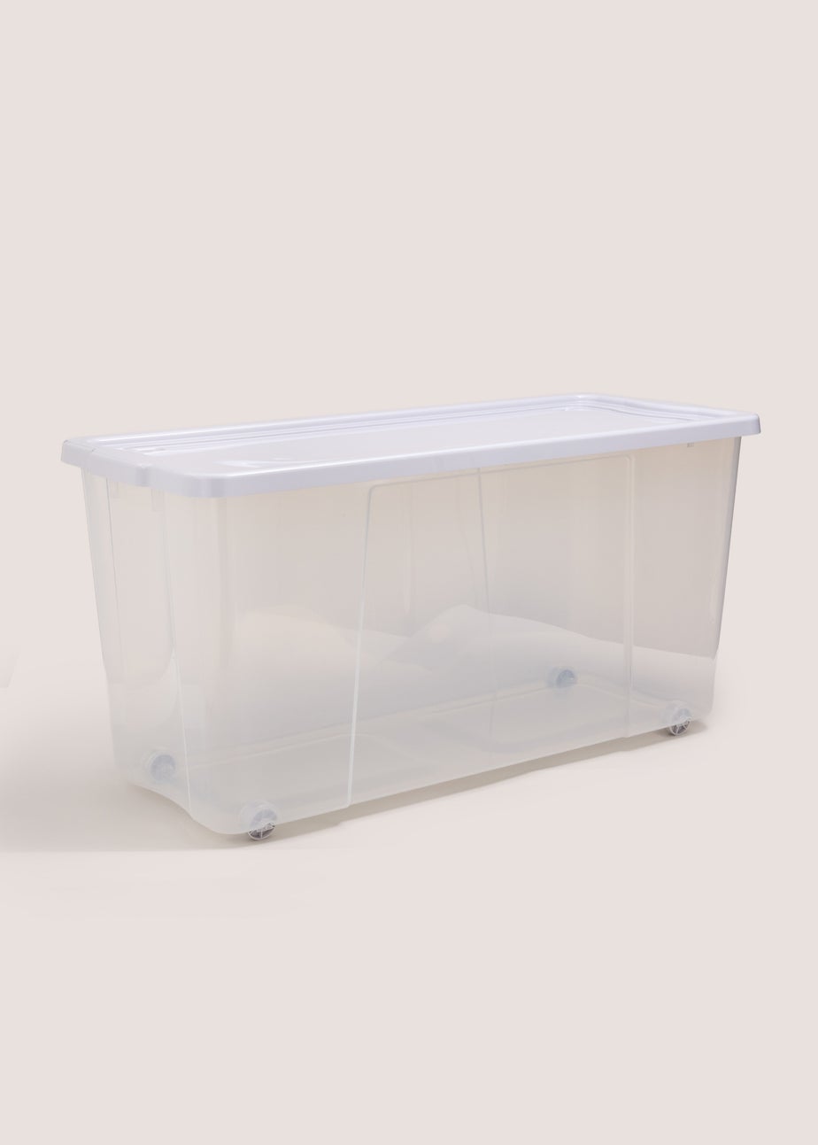 Grey Wheeled Storage Box