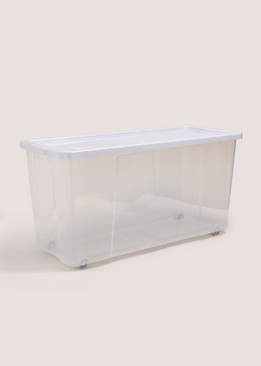 Grey Wheeled Storage Box