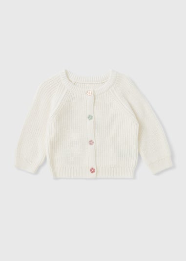 Baby Cream Cord Cardigan (Newborn-23mths)
