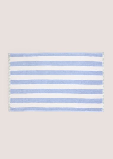 Blue Stripe Jacquard Hand Towel