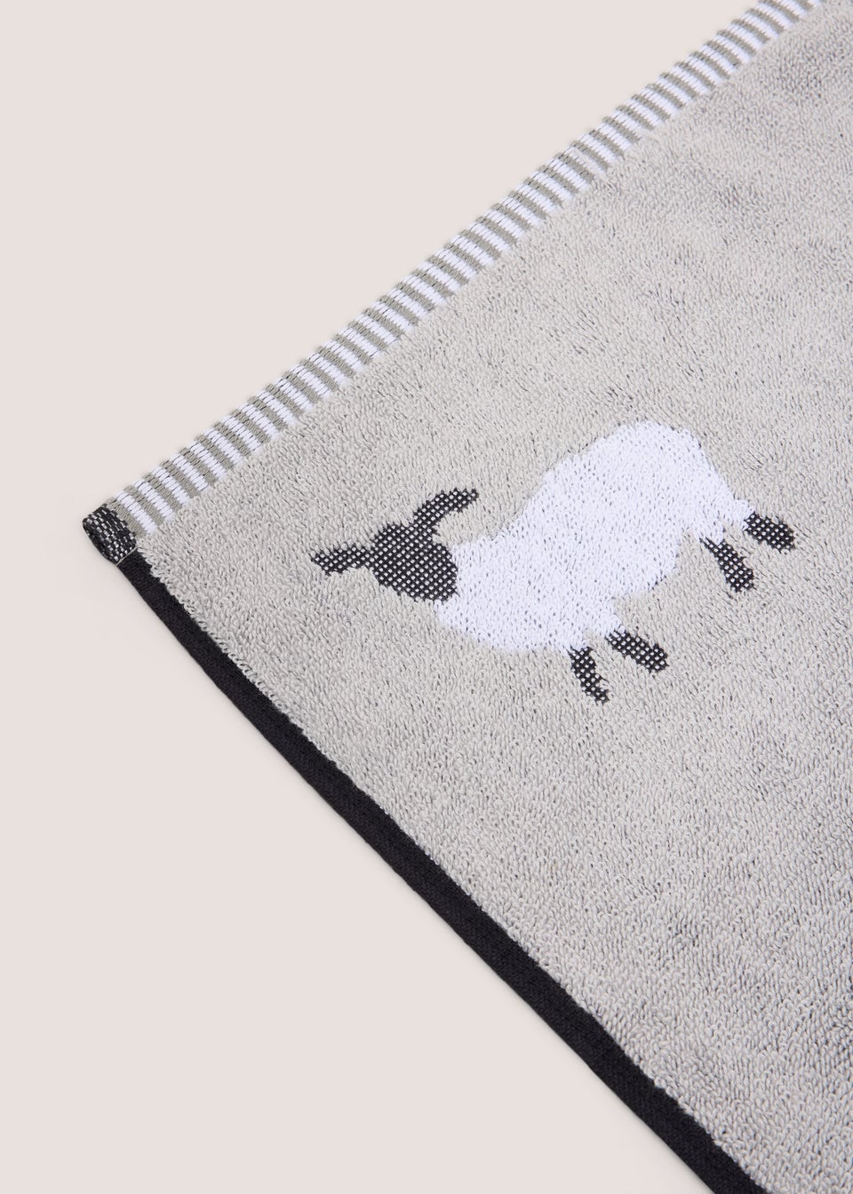 Grey Sheep Jacquard Hand Towel