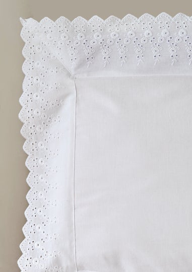 White Lace Frill Duvet Set