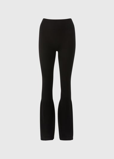 Black Washed Flare Leggings