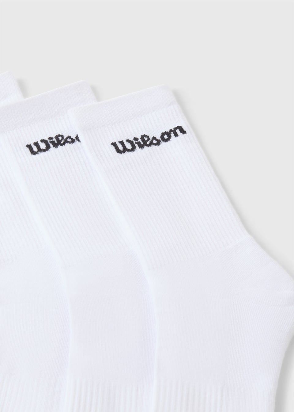 Wilson 3 Pack White Ankle Socks