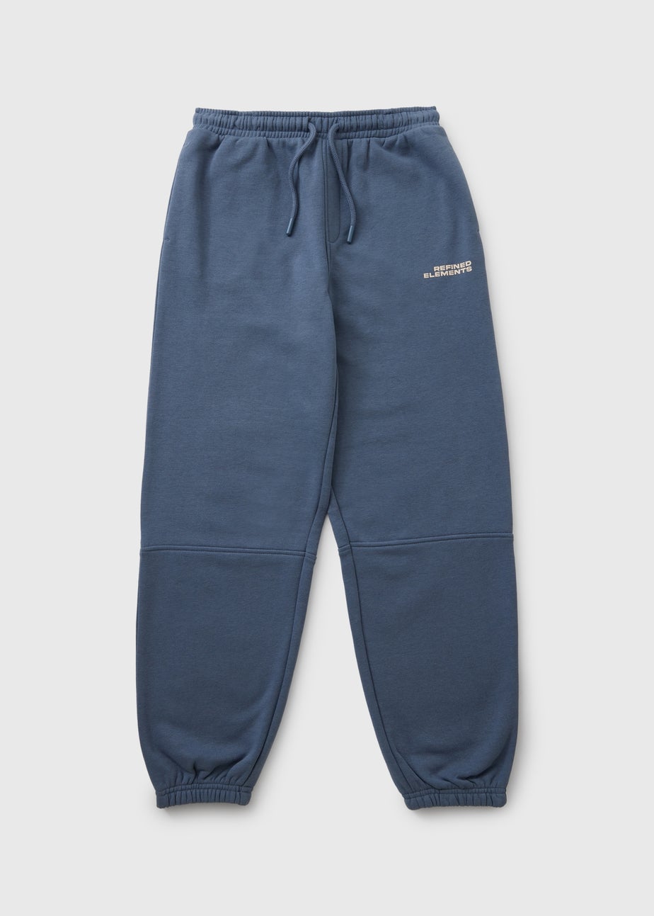 Boys Blue Oversized Jogging Bottoms (7-15yrs)