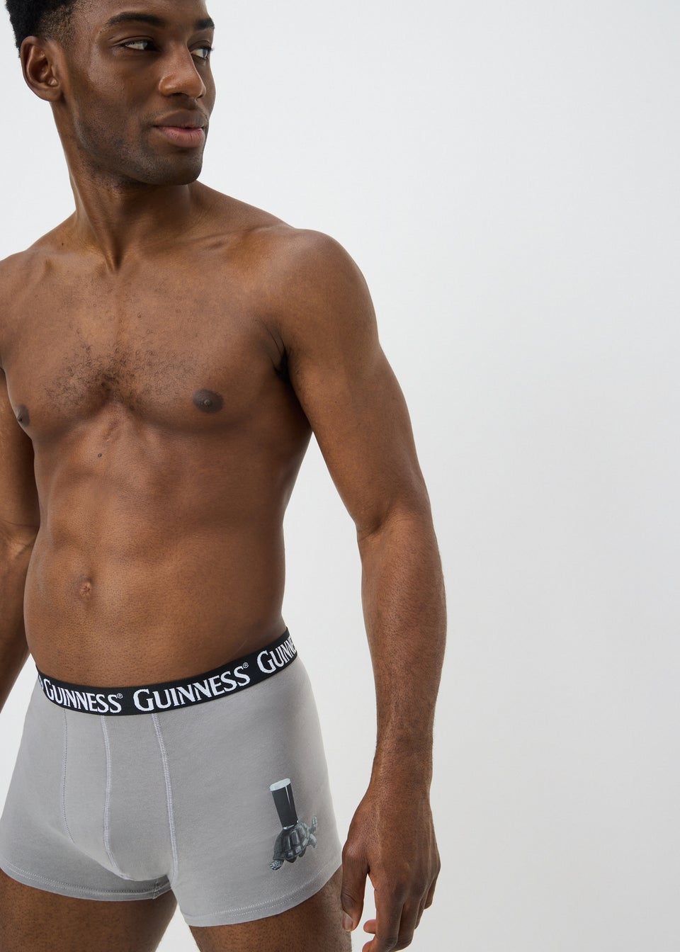 2 Pack Black & Grey Guinness Boxers