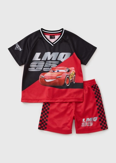 Cars Boys Red Lightning McQueen Top & Shorts Set (1-7yrs)