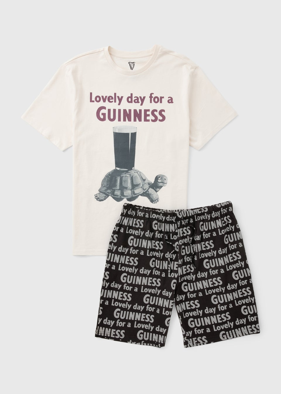 Black Guinness Short Pyjama Set