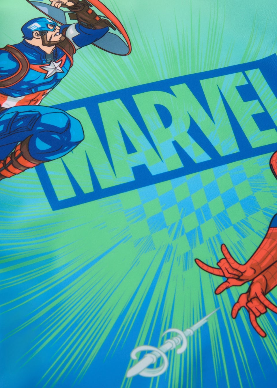 Marvel Boys Blue Comics Rash Vest (4-13yrs)