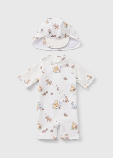 Winnie The Pooh Baby Surf Suit & Hat Set (Newborn-23mths)