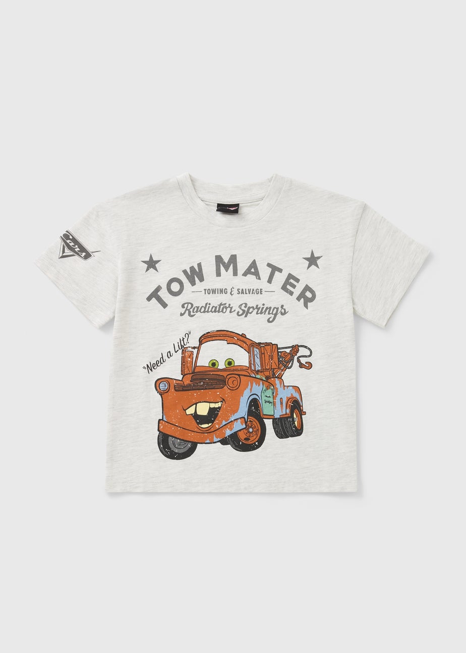 Cars Boys Beige Tow Mater T-Shirt (1-7yrs)