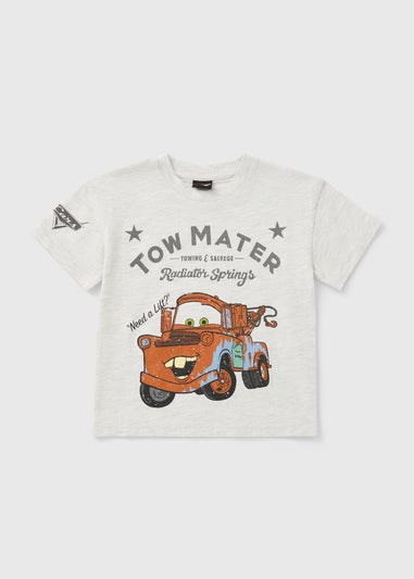 Cars Boys Beige Tow Mater T-Shirt (1-7yrs)