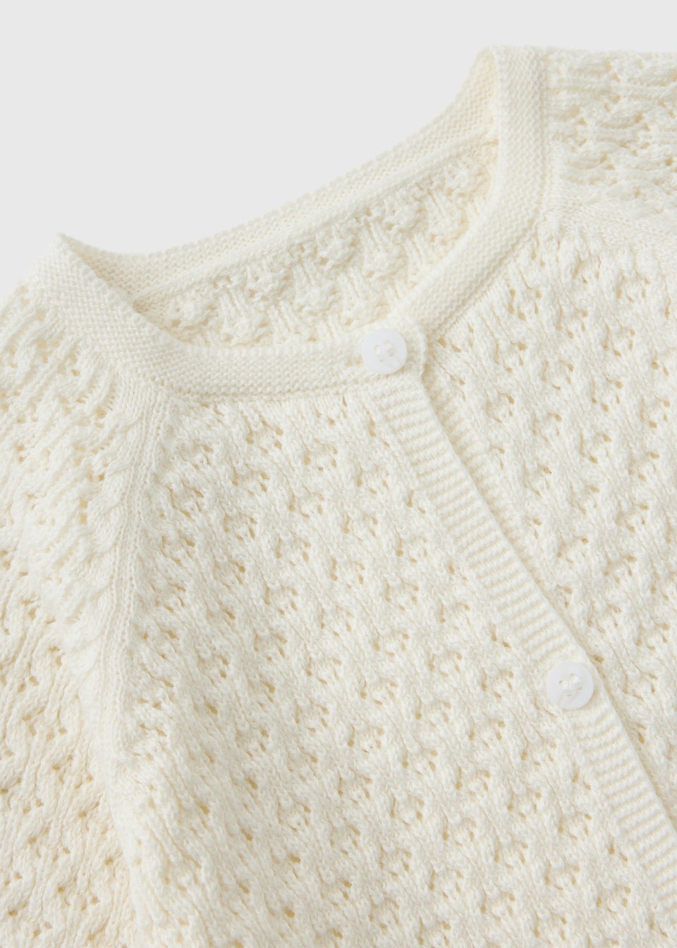 Baby White Knitted Romper (Nebborn-23mths)