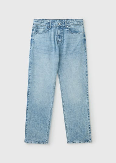 Vintage Light Wash Straight Fit Jeans