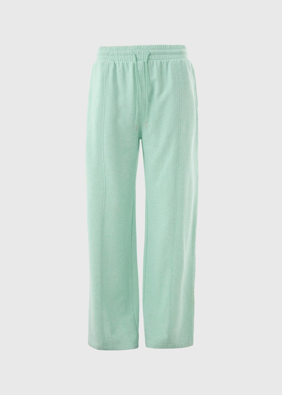 Green Wide Leg Jogging Bottoms