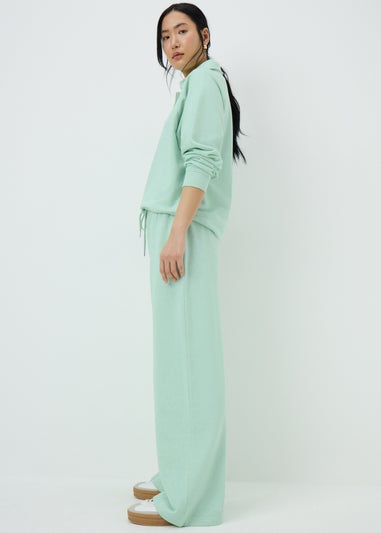 Green Wide Leg Jogging Bottoms