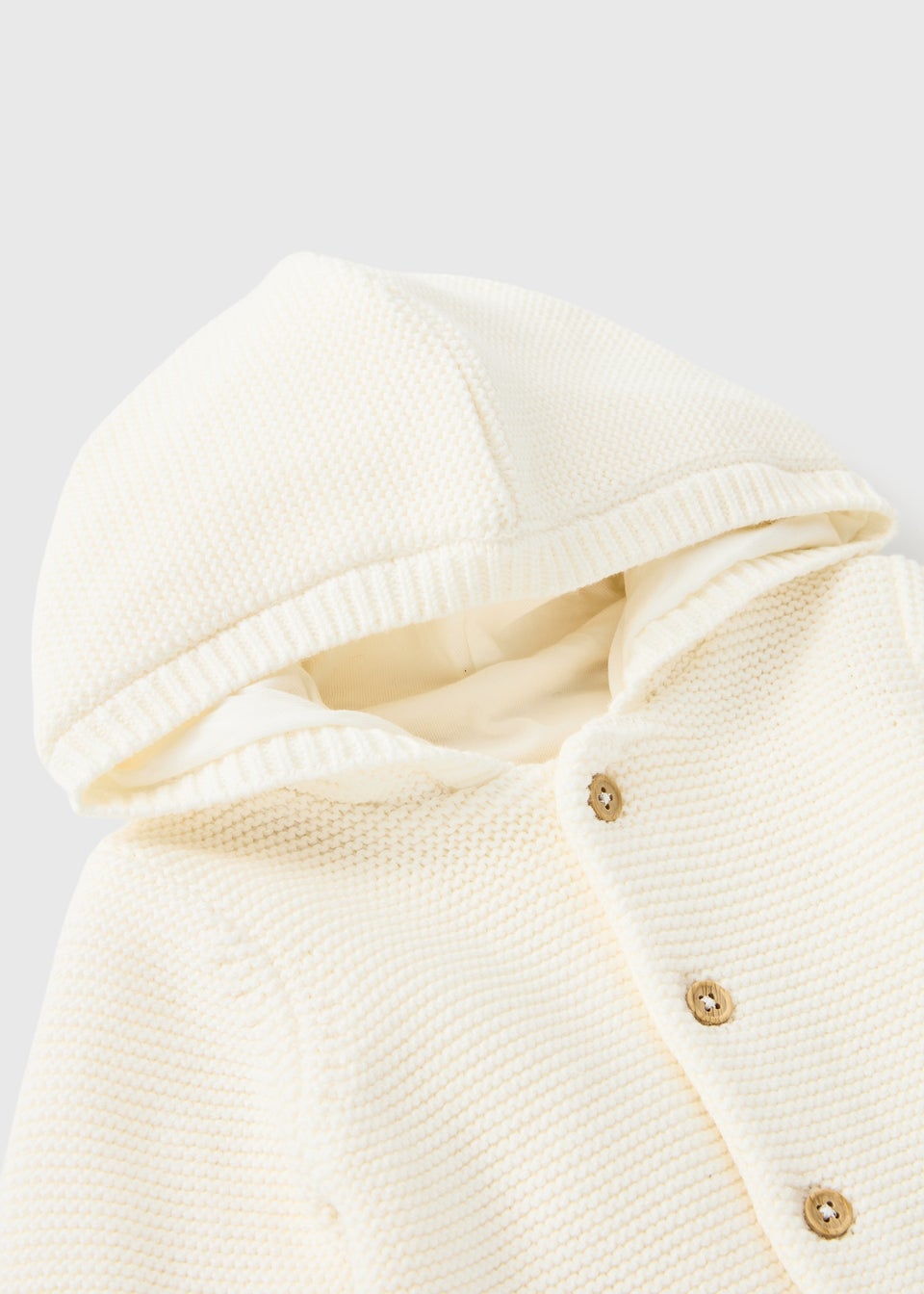 Baby Cream Jersey Lined Cardigan (Newborn-23mths)