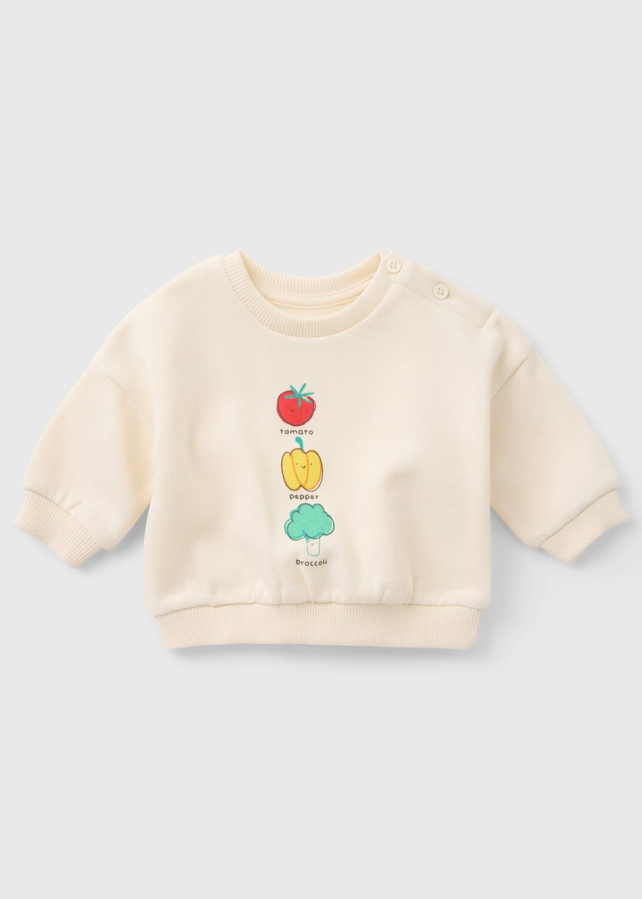Baby Cream Veg Sweatshirt (Newborn-23mths)