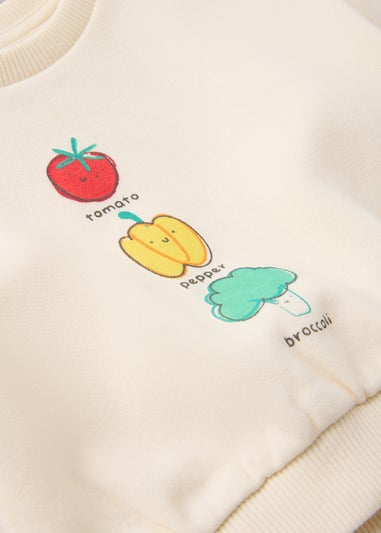 Baby Cream Veg Sweatshirt (Newborn-23mths)