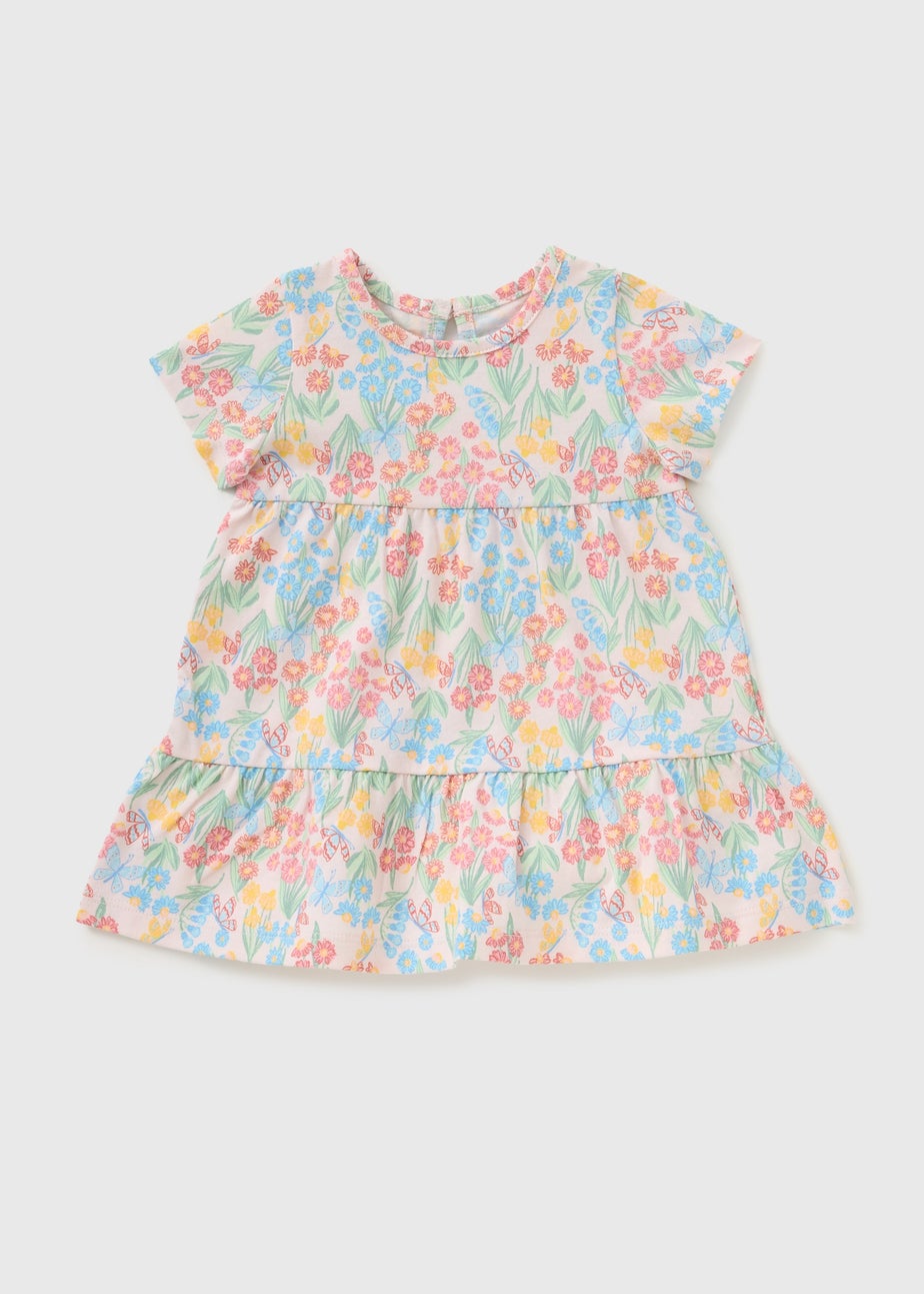 Baby Multicolour Flower Dress (Newborn-23mths)