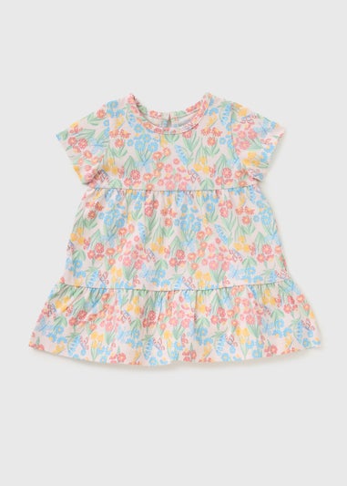 Baby Multicolour Flower Dress (Newborn-23mths)