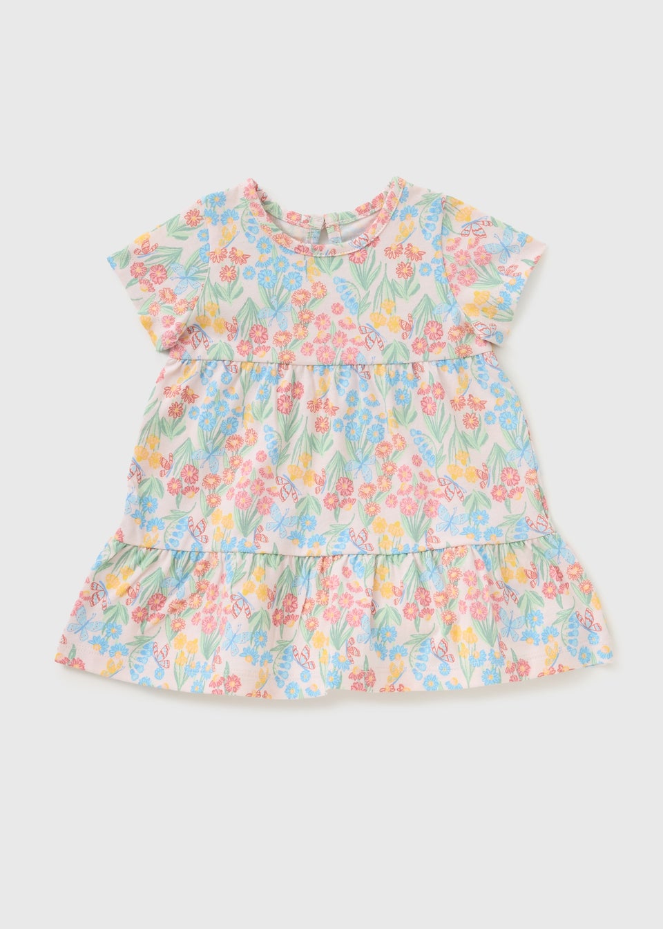 Baby Multicolour Flower Dress (Newborn-23mths)