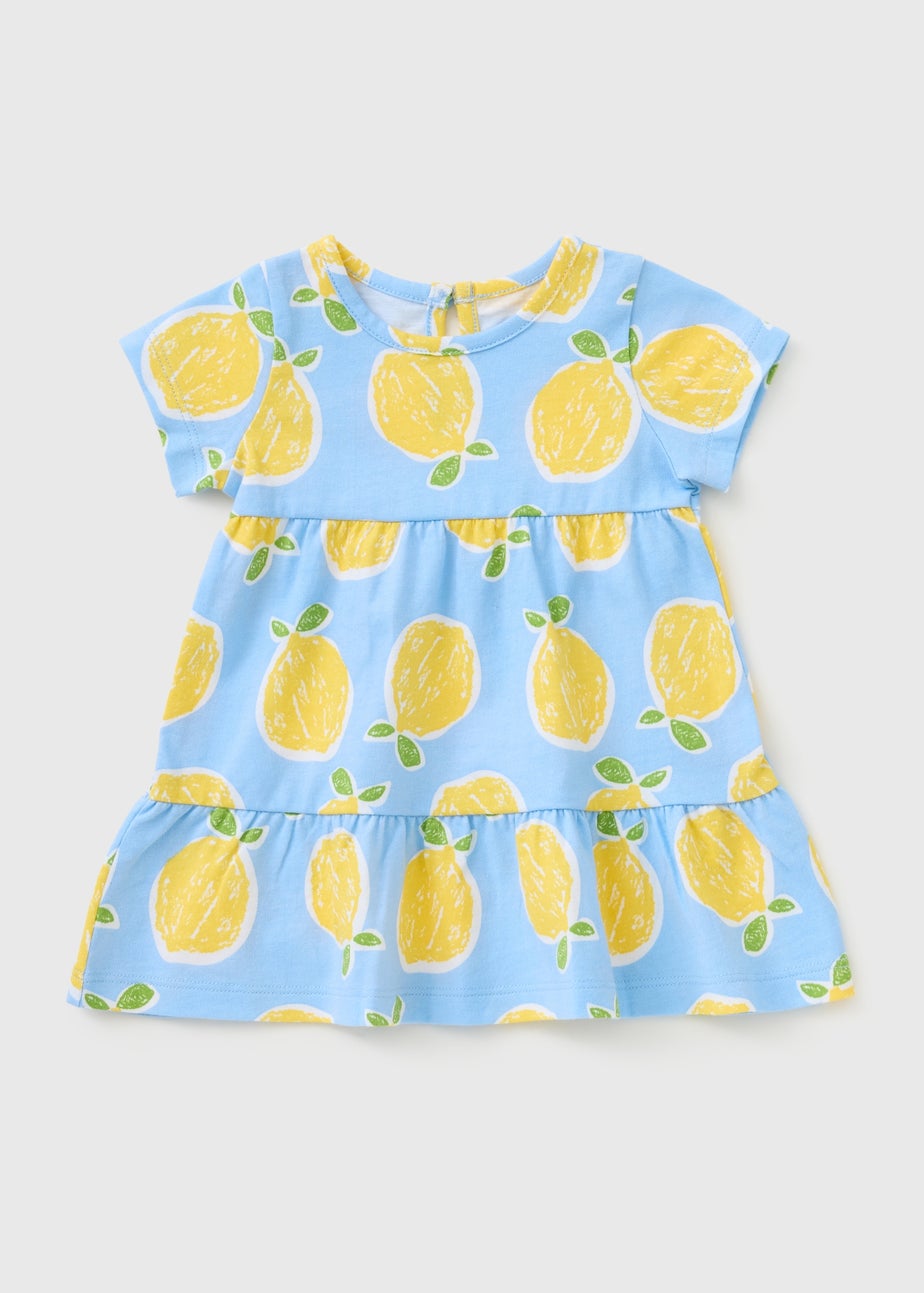 Baby Blue Lemon Dress (Newborn-23mths)