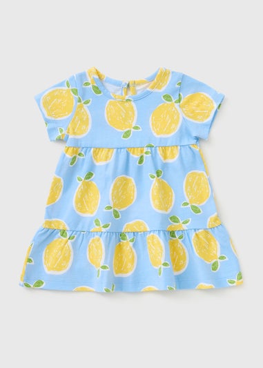 Baby Blue Lemon Dress (Newborn-23mths)
