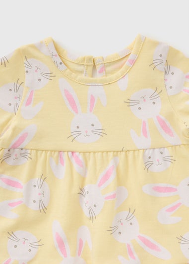 Baby Yellow Bunny Dress (Newborn-23mths)