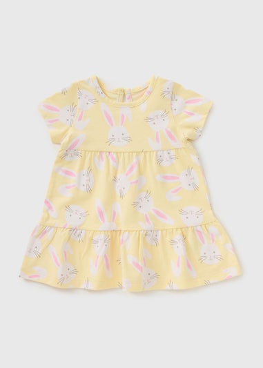 Baby Yellow Bunny Dress (Newborn-23mths)