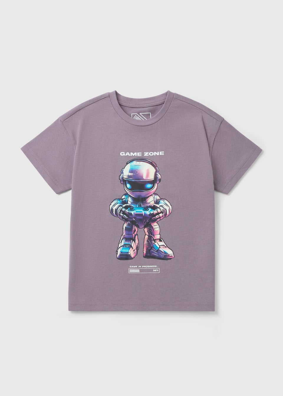 Boys Purple Game Zone T-Shirt (7-15yrs)