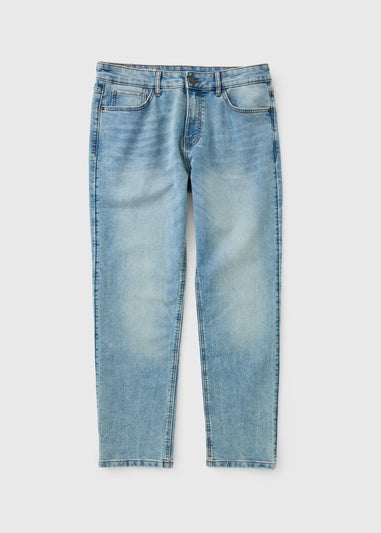 Mid Wash Comfort Slim Fit Jeans