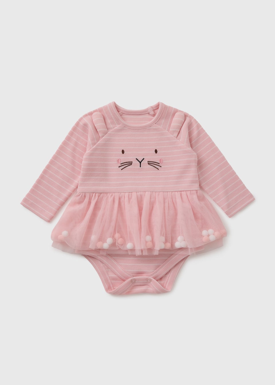 Baby Pink Mesh Tutu Bodysuit (Newborn-12mths)