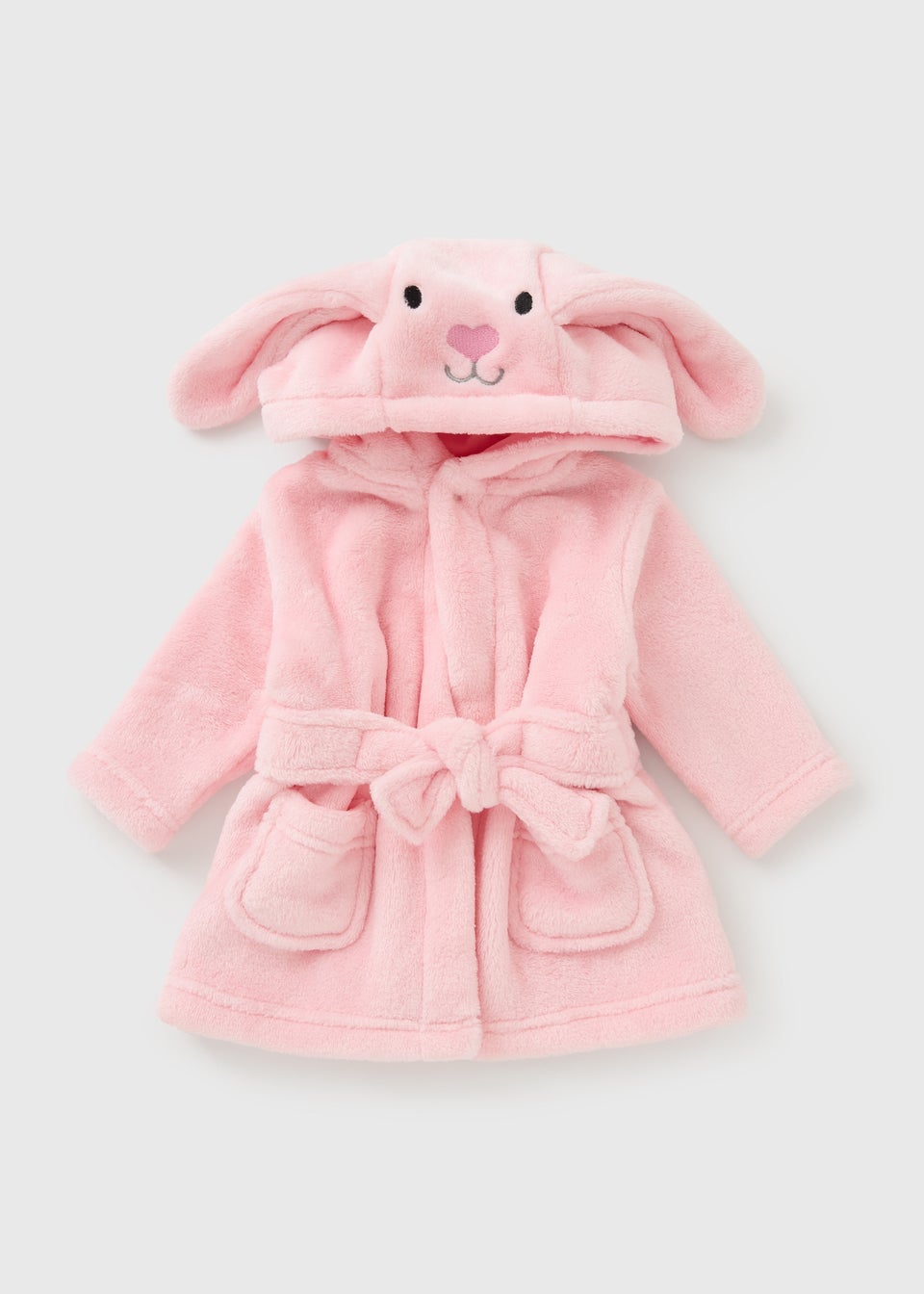 Baby Pink Bunny Dressing Gown (Newborn-18mths)