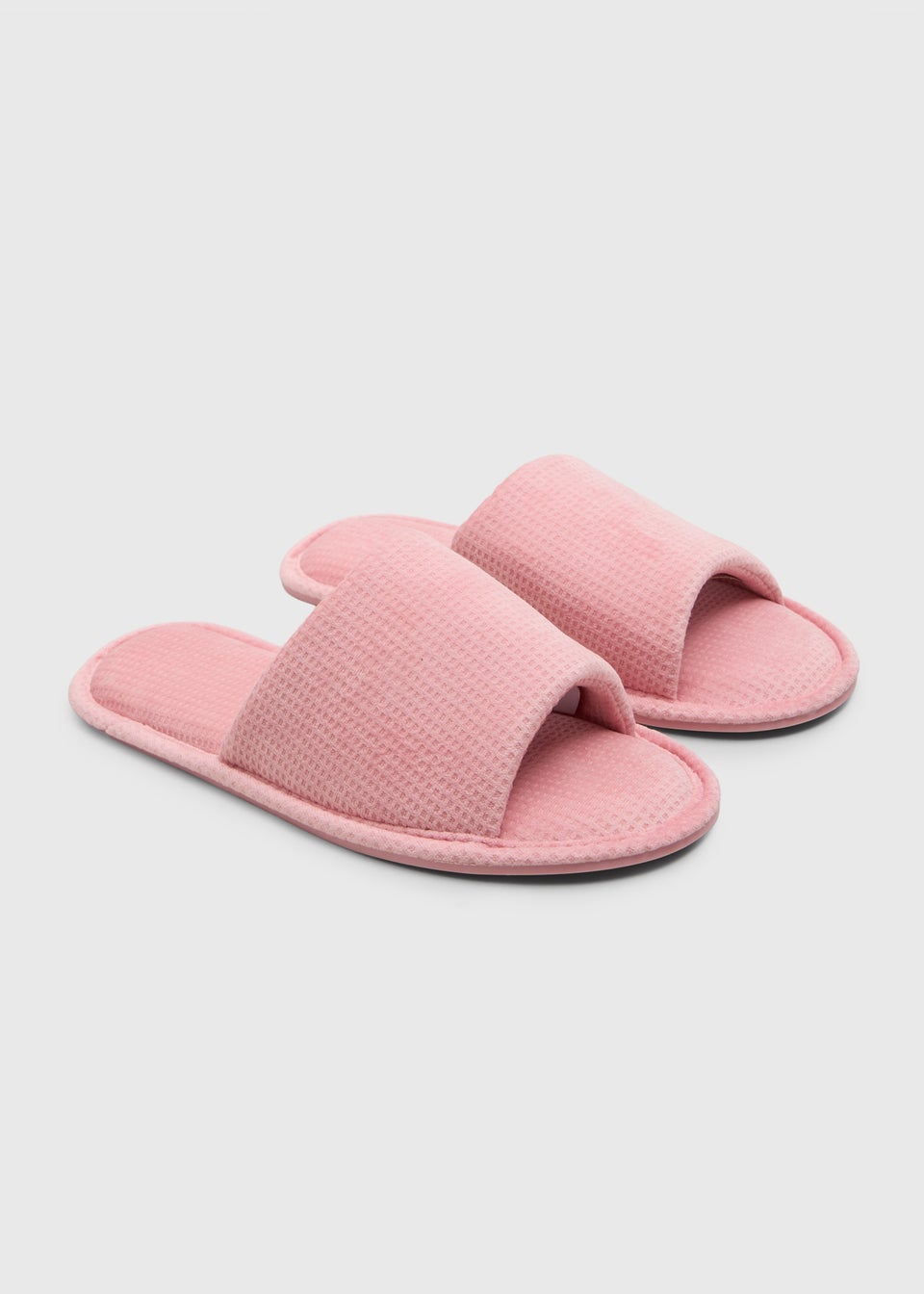 Pink Waffle Slide Slippers