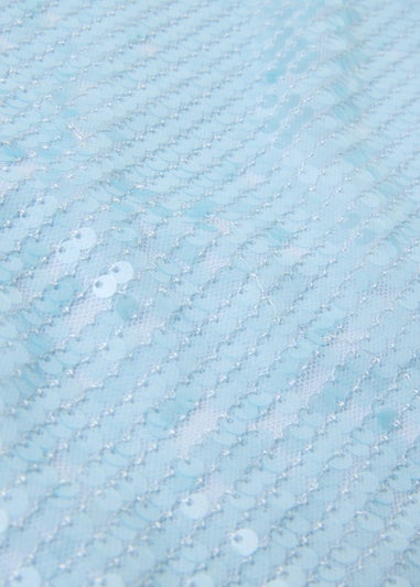 Girls Blue Sequin Dress (7-15yrs)