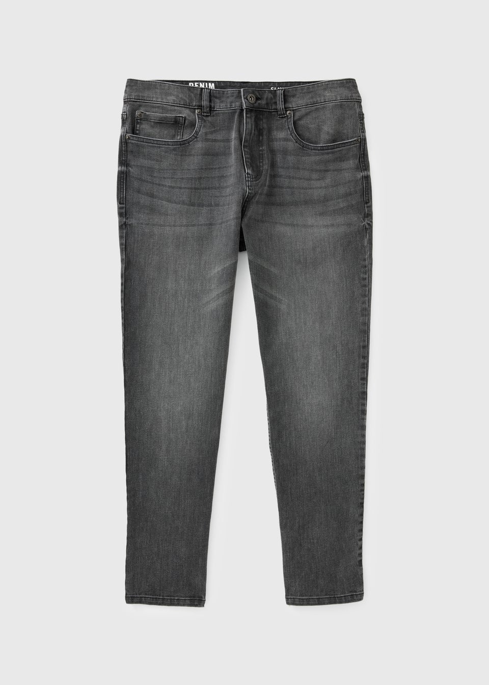 Grey 4 Way Stretch Slim Fit Jeans