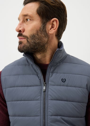 Lincoln Grey Quilted Gilet