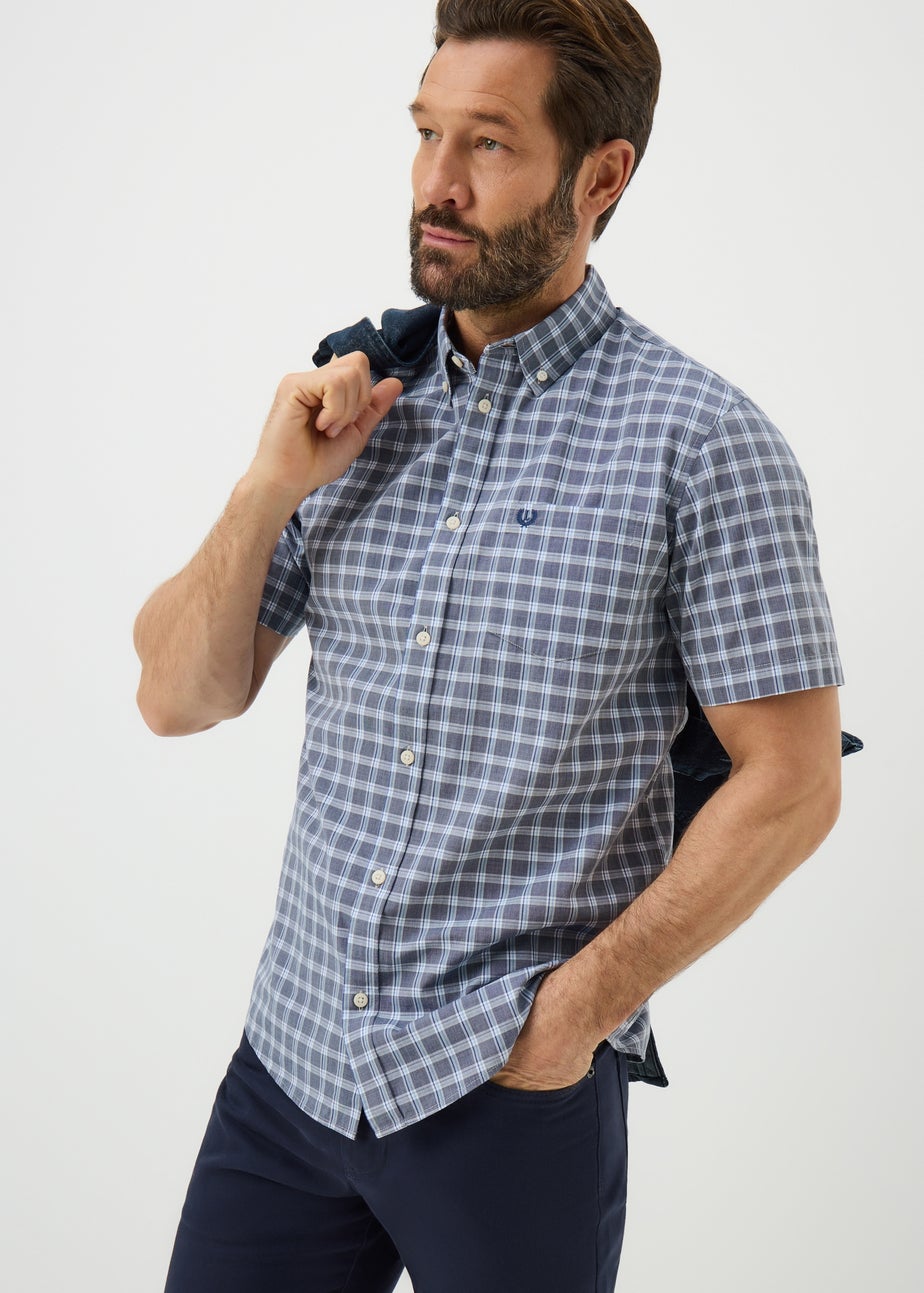 Lincoln Navy Checked Shirt