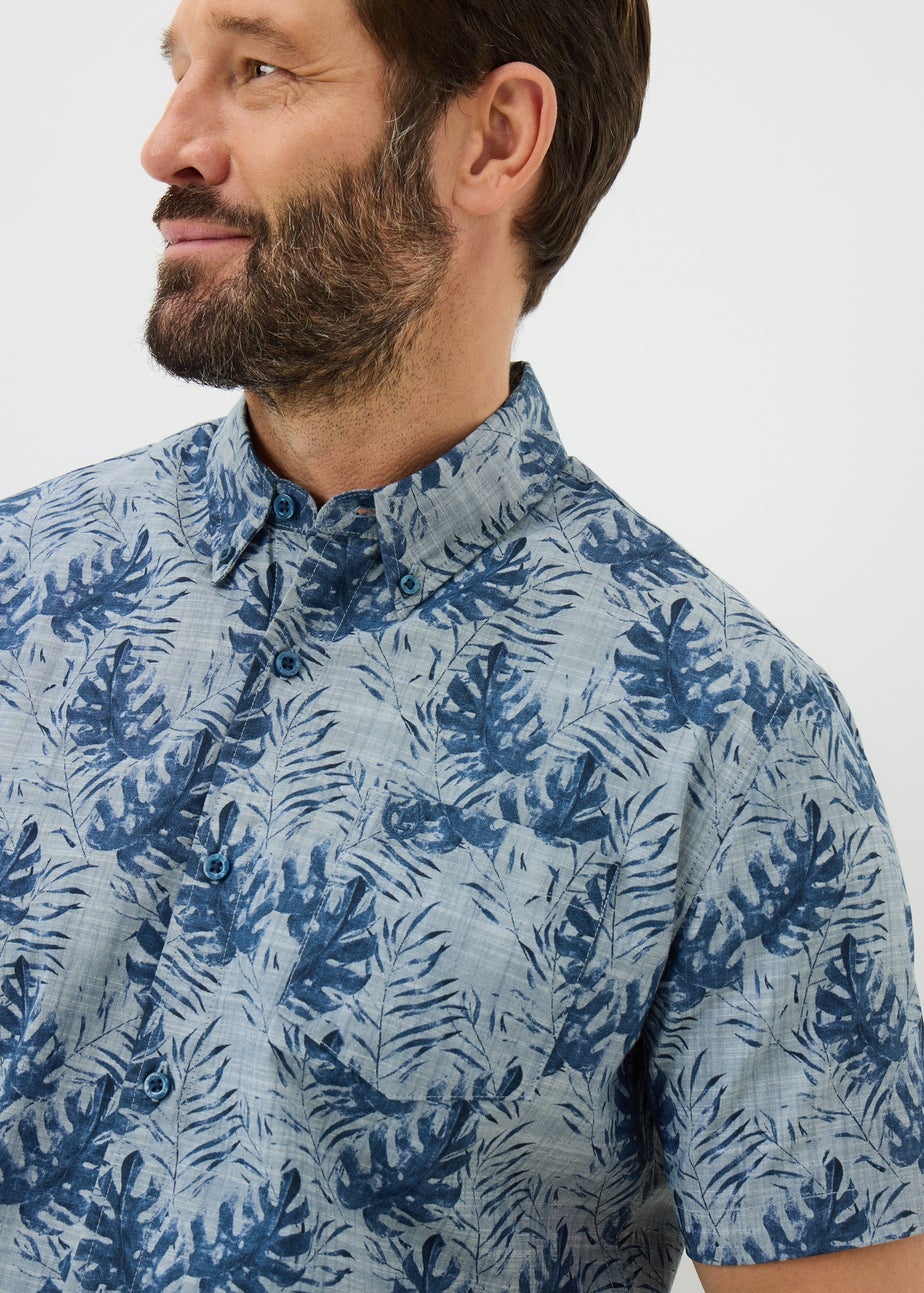 Navy Printed Shirt