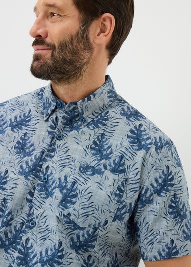 Navy Printed Shirt