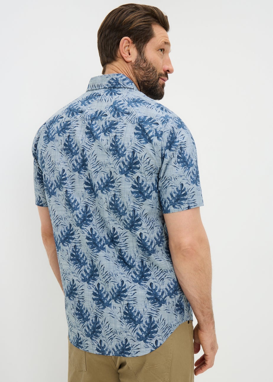 Navy Printed Shirt