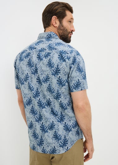 Navy Printed Shirt
